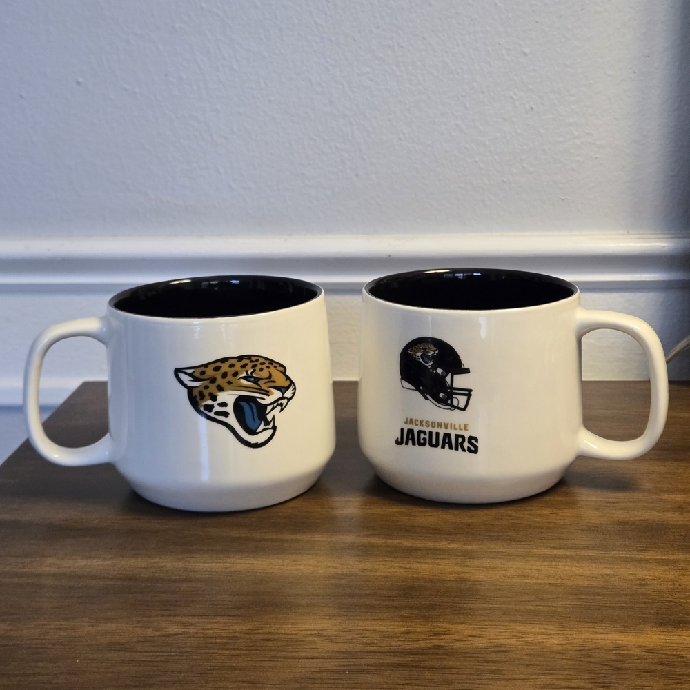 NFL Jacksonville Jaguars Hero Mug Logo Brands 15 oz Team Colors Official License - Picture 2 of 15
